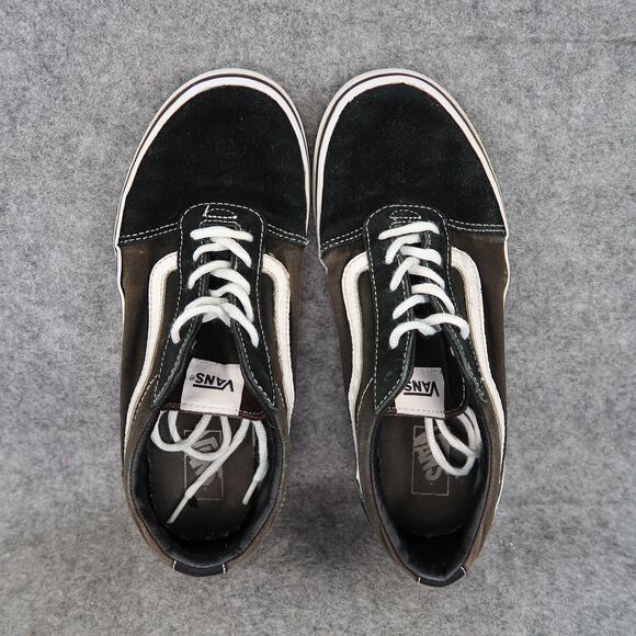 Vans Shoes Womens 8 Sneakers Old Skool Skate Casual Low Canvas Suede Black - Picture 7 of 13
